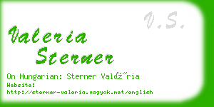 valeria sterner business card